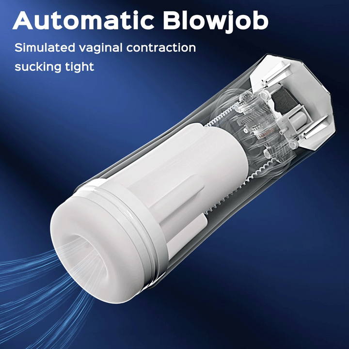 Nola - Automatic Blowjob Machine Pocket Pussy Stroker with 12 Vibrating Modes - Honeykissme