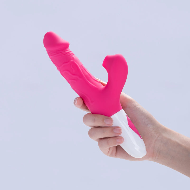 Vibrating Thrusting Dildo Vibrator Adult Sex Toy for Women 3 Thrusting 10 Vibration Modes