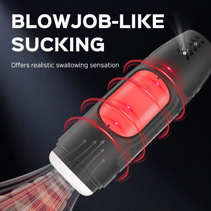 Sucking Masturbation Cup Men's Pocket Pussy Hands Free Stroking Toy