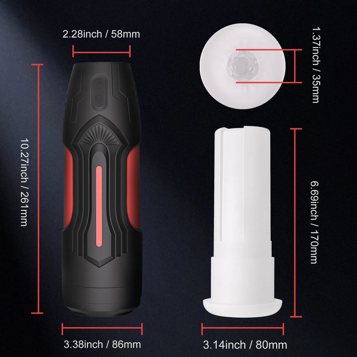 Automatic Male Masturbator for Penis Stimulation Hands Free Electric Pocket Pussy