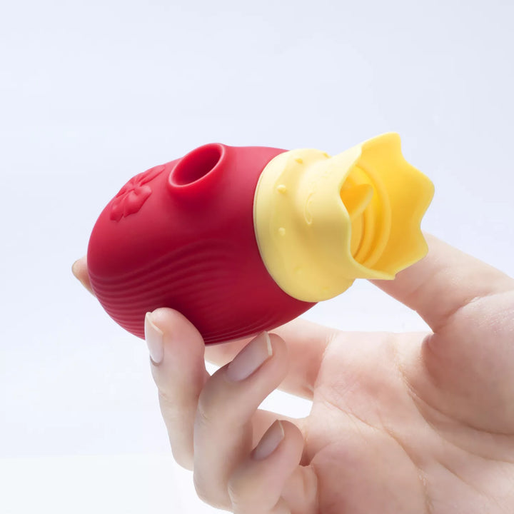 Egg Sex Toy Vibrator for Women - 2 in 1 Licking & Sucking Vibrator Stimulator Clits Nipples Vacuum Pump Sucker Massager